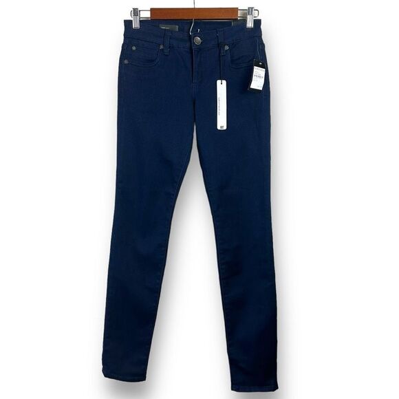 Kut From The Kloth Women's Size 2 Diana Skinny Jean Solid Blue Stretch Denim New - Picture 1 of 14